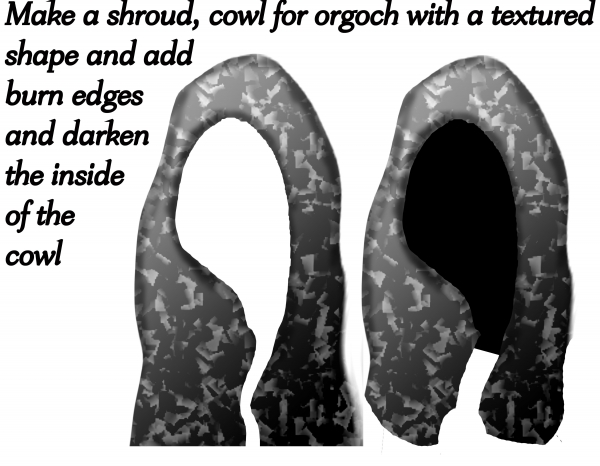 Creation of Orddu, Orwen and Orgoch: Step 4